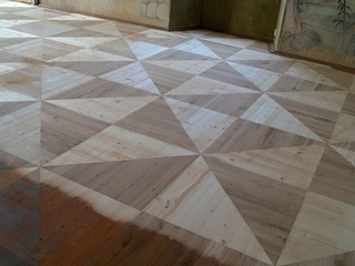 Renovace dřevěné podlahy - vybroušená plocha
